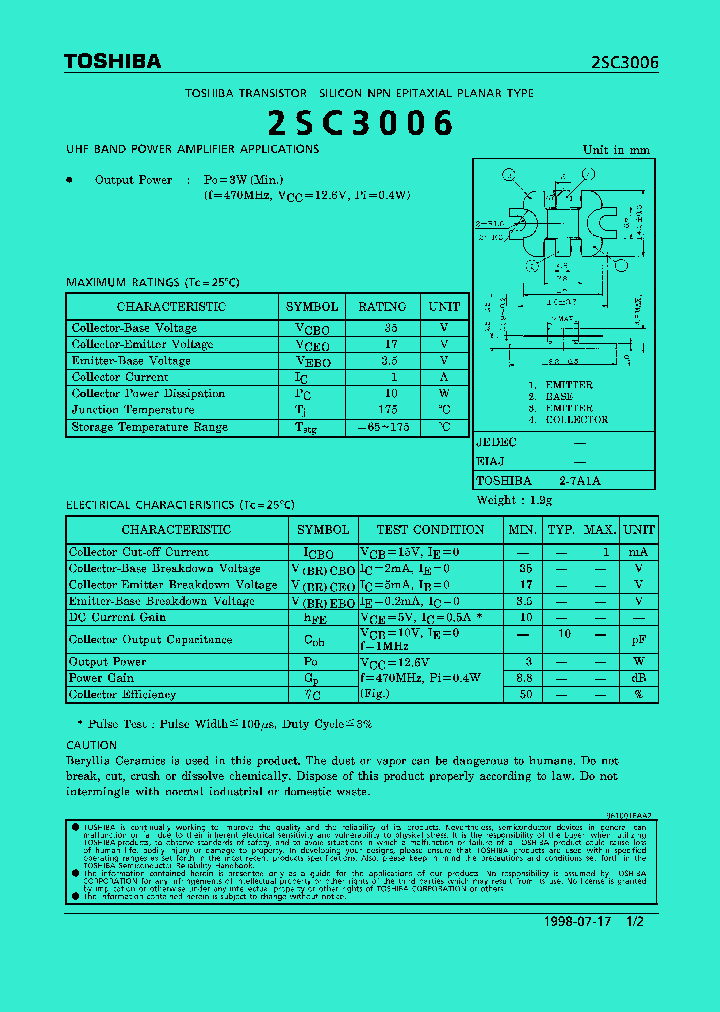 2SC3006_572030.PDF Datasheet