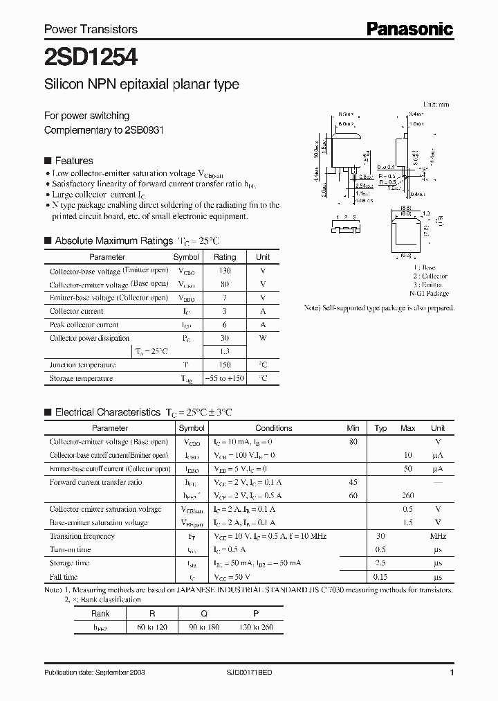 2SD1254_777480.PDF Datasheet