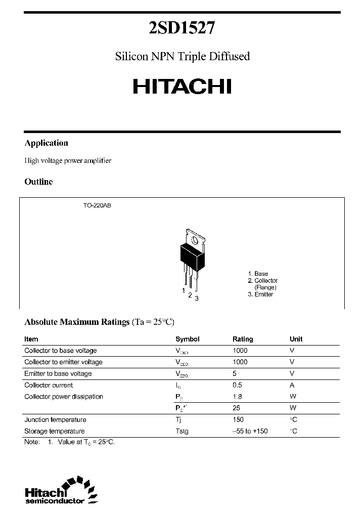 2SD1527_608723.PDF Datasheet