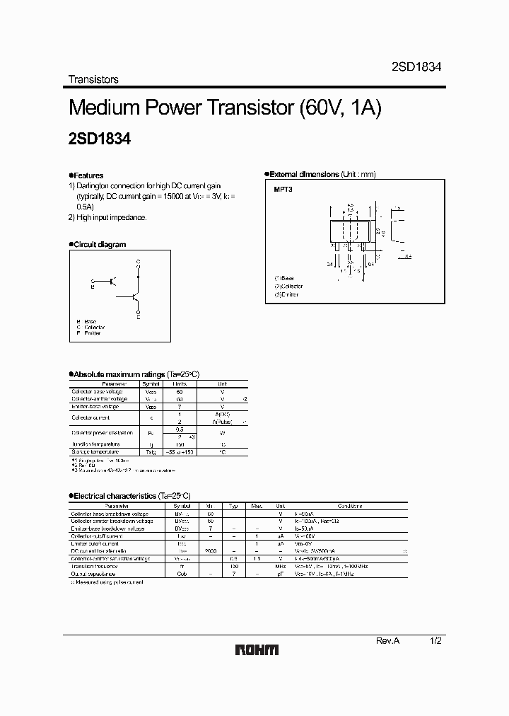 2SD1834_581405.PDF Datasheet