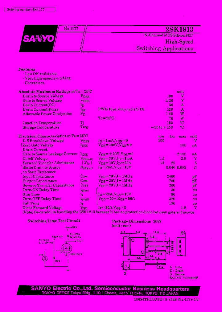2SK1813_772167.PDF Datasheet