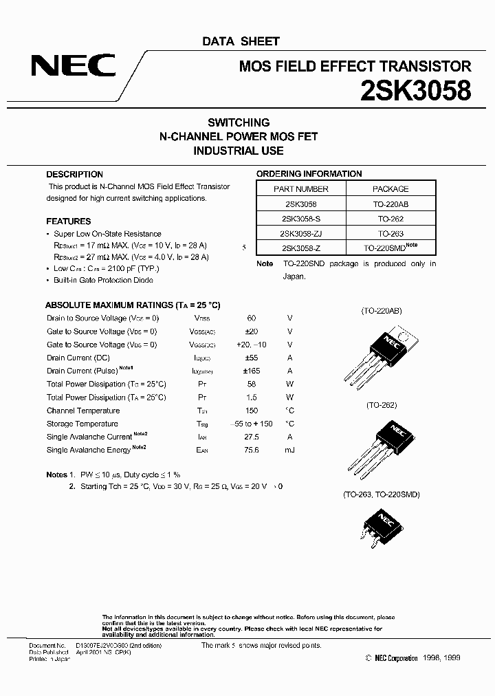 2SK3058-Z_608865.PDF Datasheet