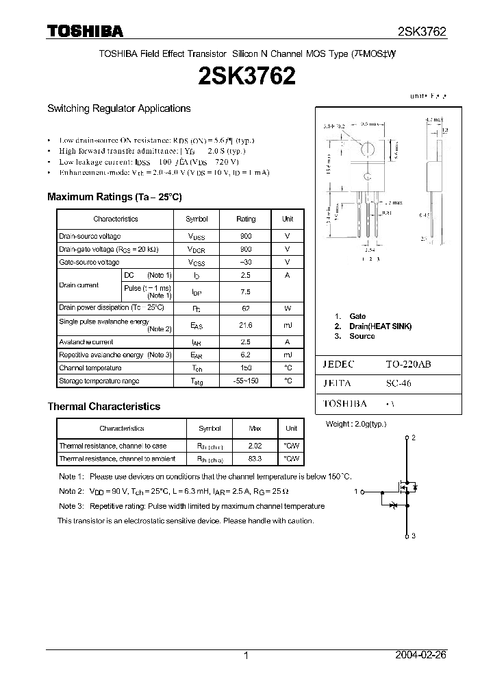 2SK3762_630928.PDF Datasheet