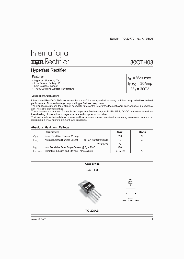 30CTH03_710212.PDF Datasheet