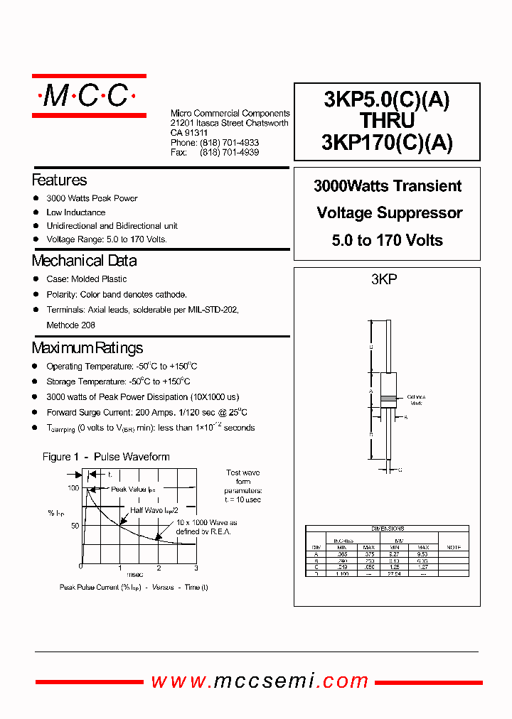 3KP50A_612408.PDF Datasheet
