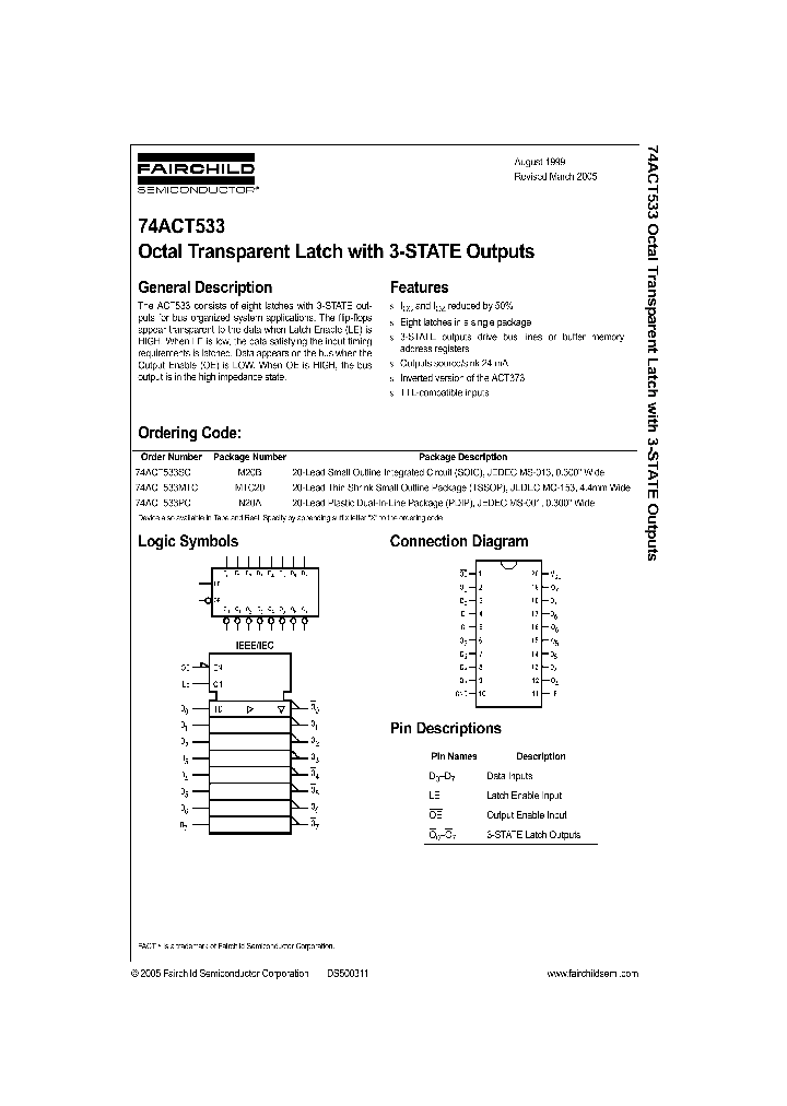 74ACT533MTC_679675.PDF Datasheet