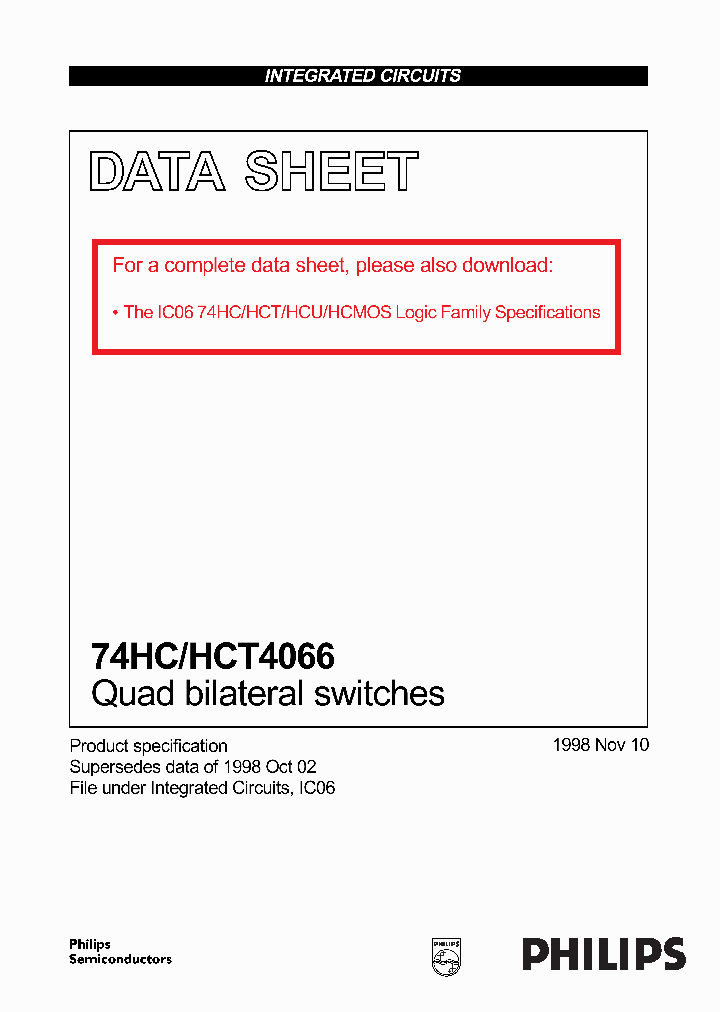74HCT4066_606071.PDF Datasheet