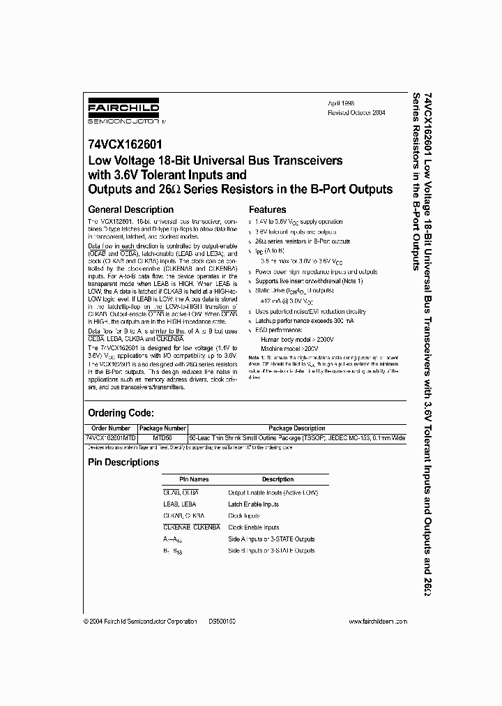 74VCX16260104_721604.PDF Datasheet