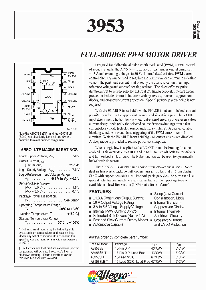 A3953SLB-T_762439.PDF Datasheet
