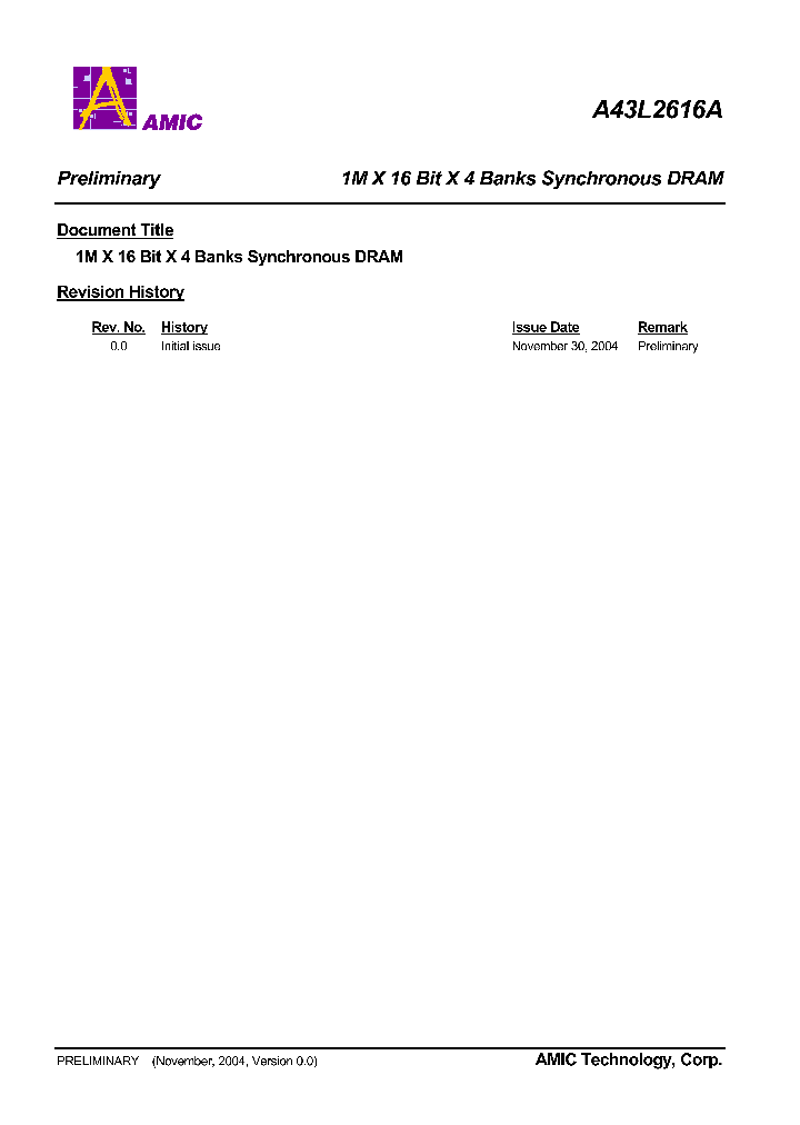 A43L2616AV-6_688496.PDF Datasheet