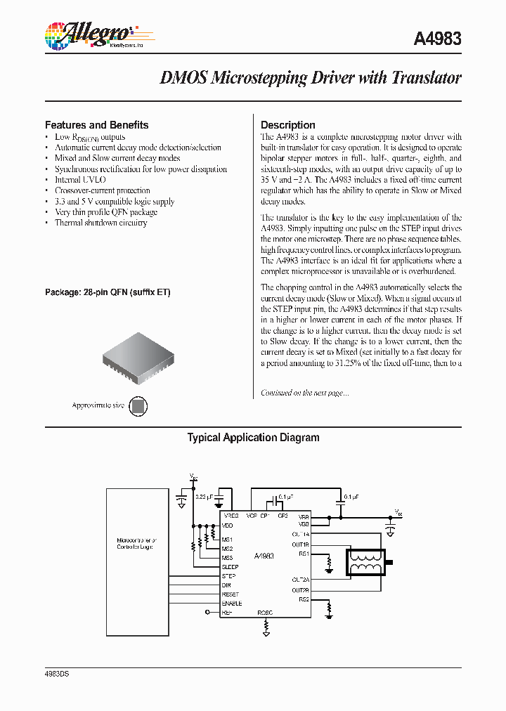 A4983SET-T_733016.PDF Datasheet