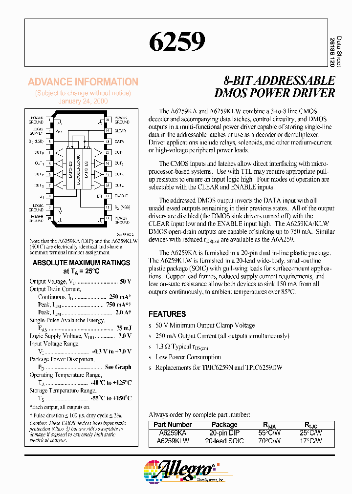 A6259KA_605662.PDF Datasheet