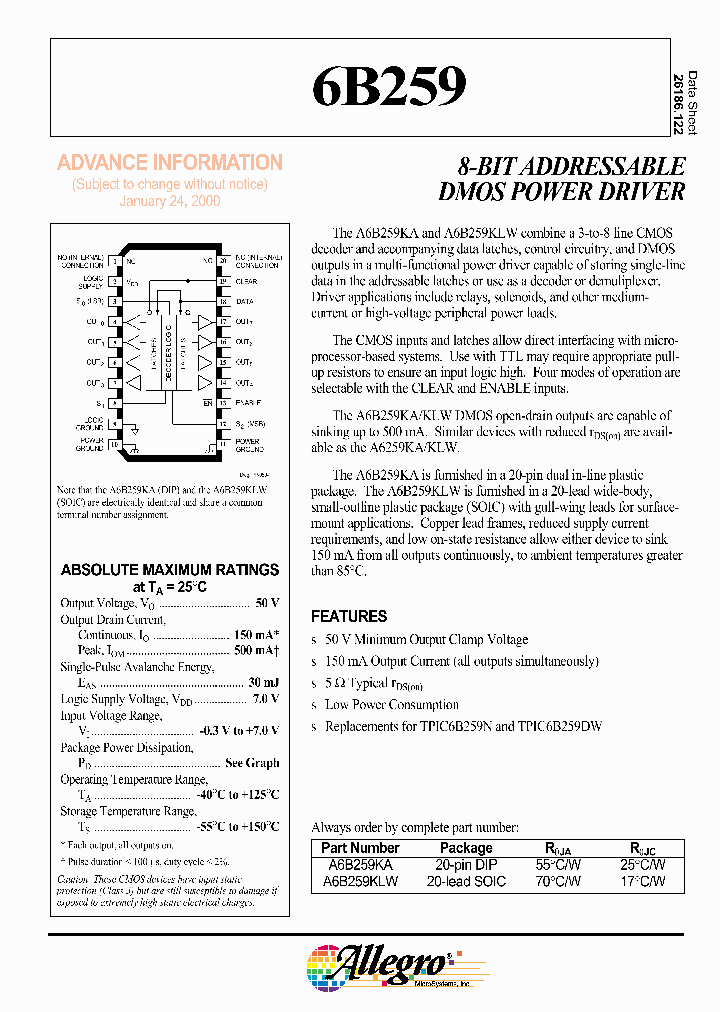 A6B259KA_605659.PDF Datasheet