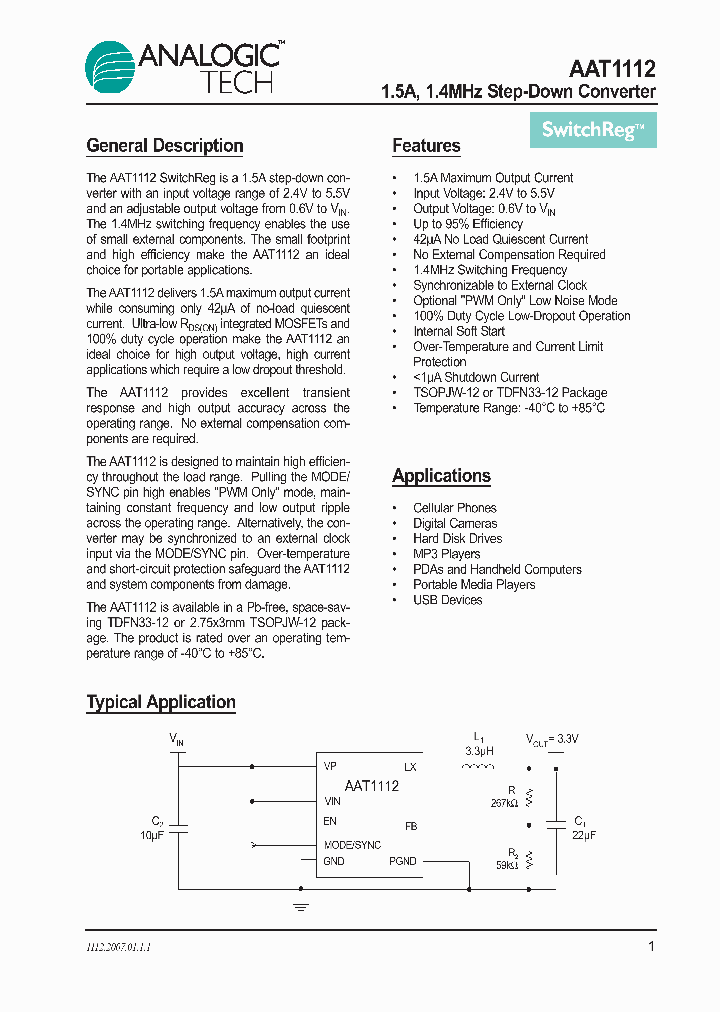 AAT1112IWP-06-T1_733106.PDF Datasheet
