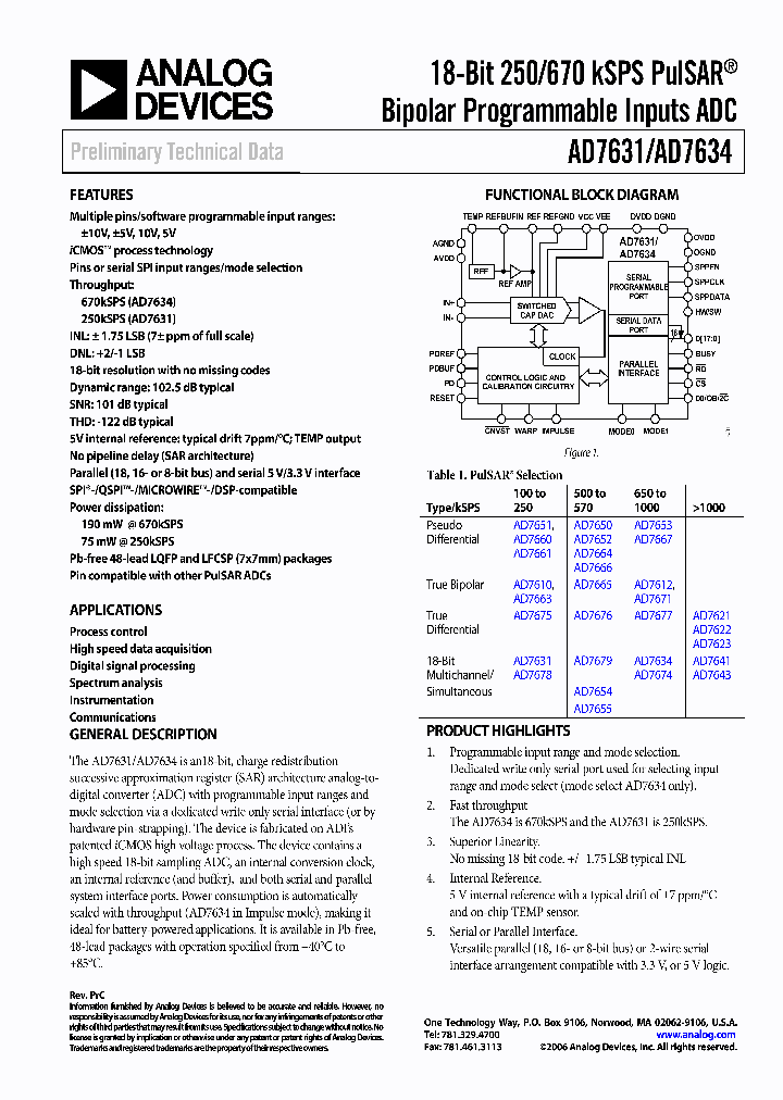 AD7641BCPZRL_707807.PDF Datasheet