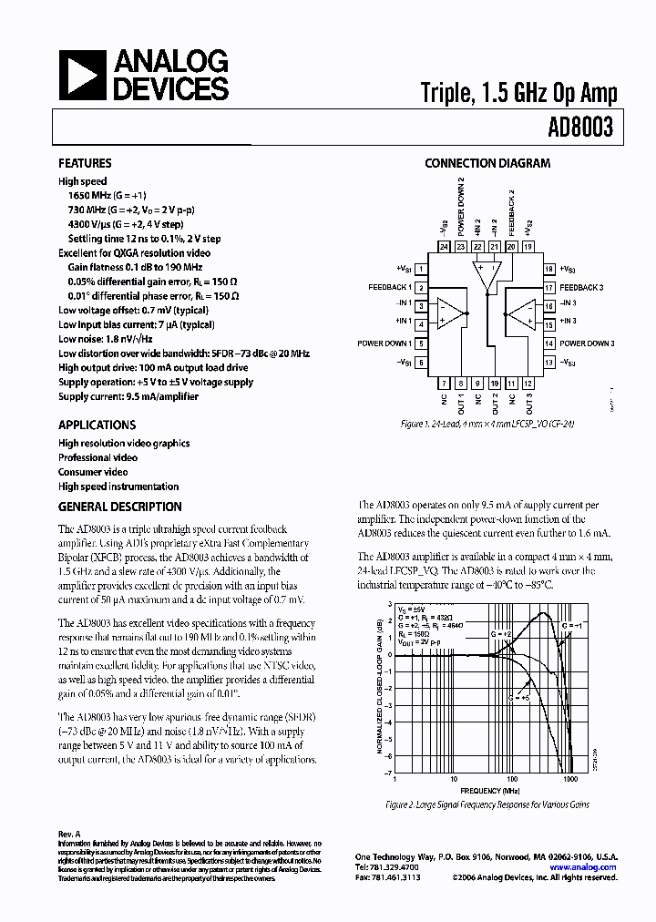 AD8003ACPZ-REEL_702220.PDF Datasheet