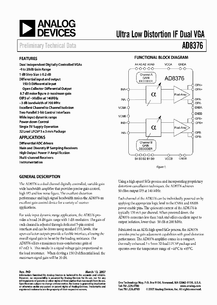 AD8376_601492.PDF Datasheet