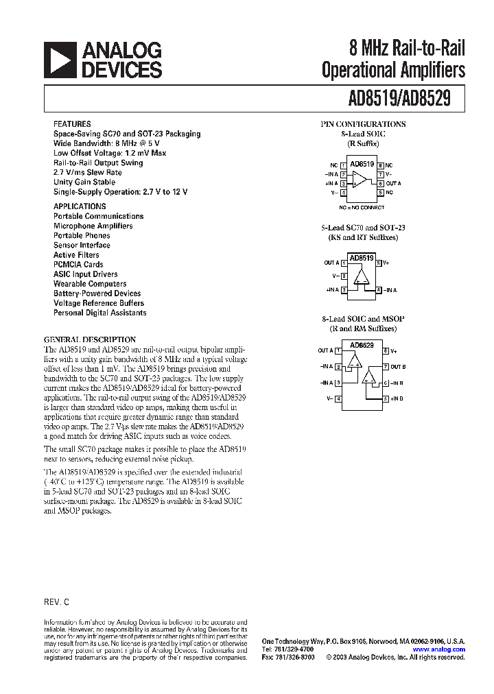 AD8519AKS-REEL7_673858.PDF Datasheet