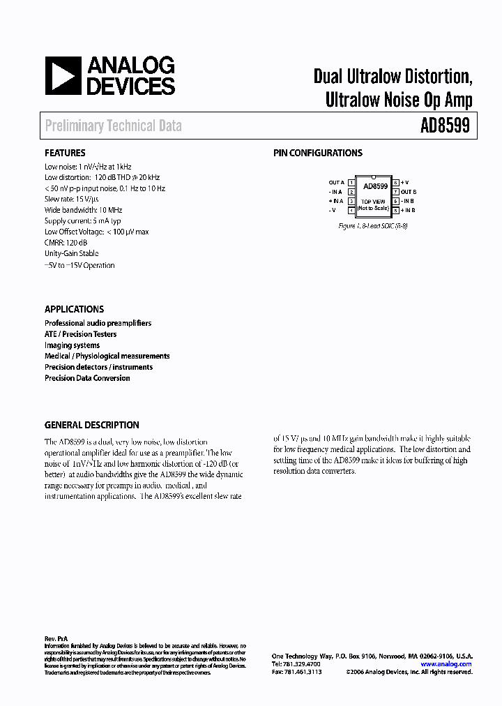AD8599NBSP_562445.PDF Datasheet