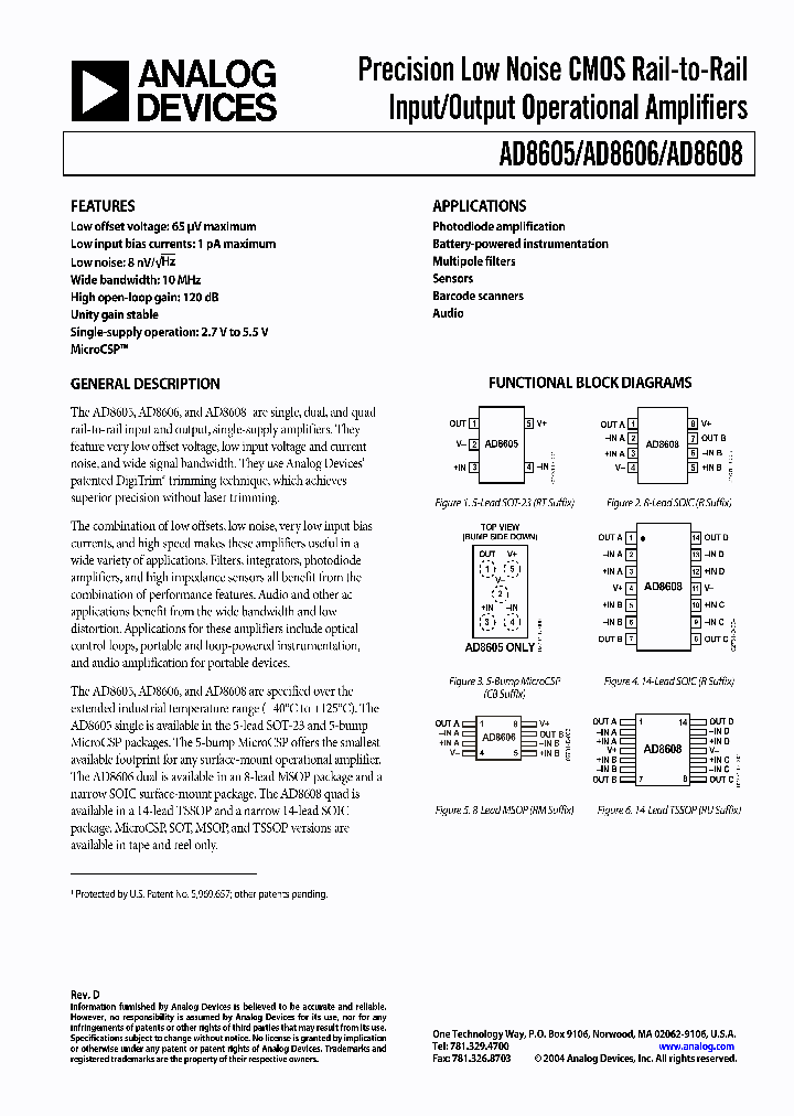 AD8605ART-R2_646061.PDF Datasheet