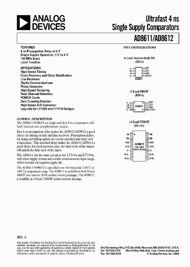 AD8611ARM-REEL_756303.PDF Datasheet