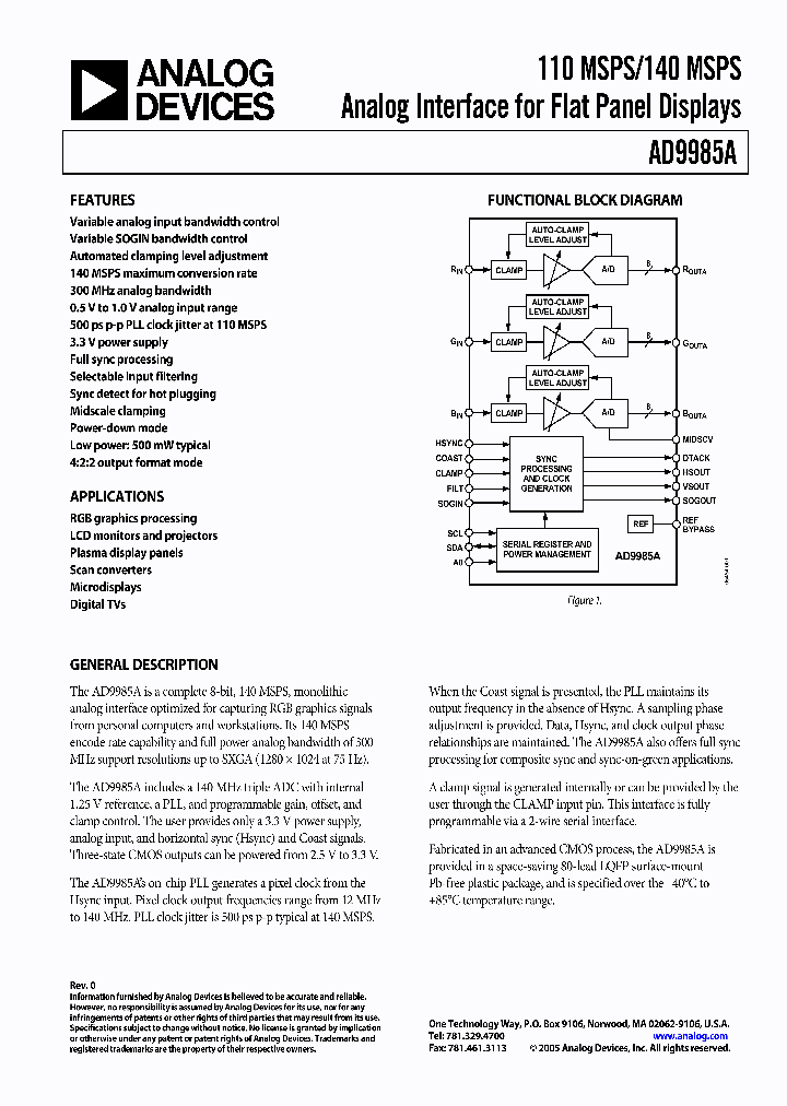 AD9985ABSTZ-110_711721.PDF Datasheet