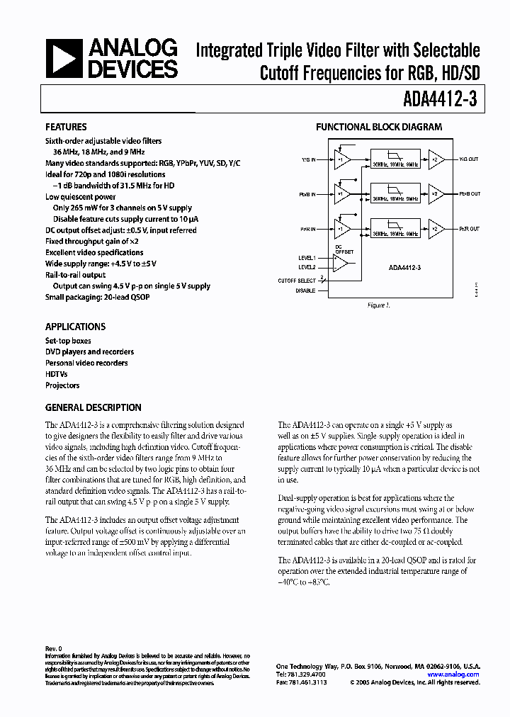 ADA4412-3ARQZ_700867.PDF Datasheet