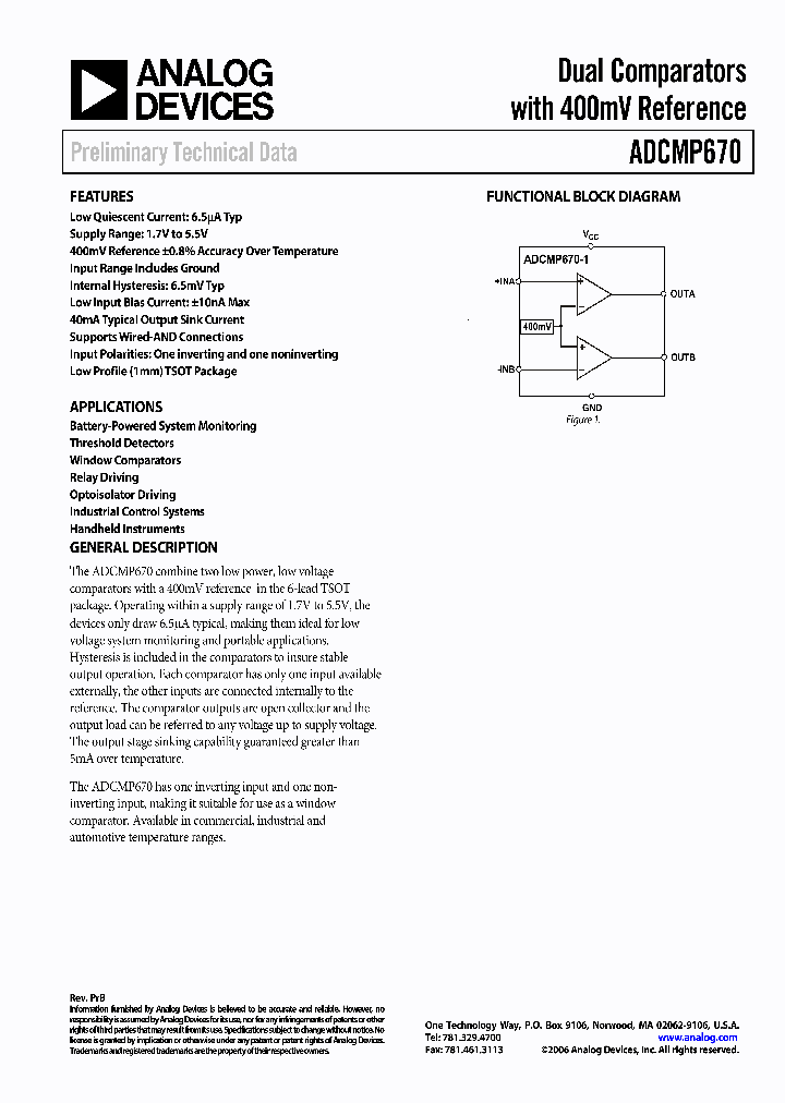 ADCMP670-1AUJ_704214.PDF Datasheet