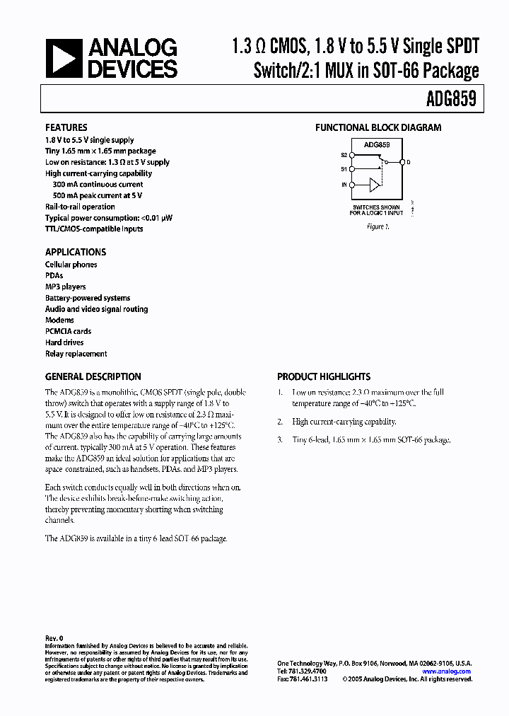 ADG859YRYZ-REEL7_699667.PDF Datasheet