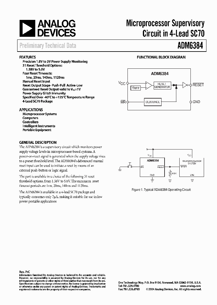 ADM6384_698690.PDF Datasheet
