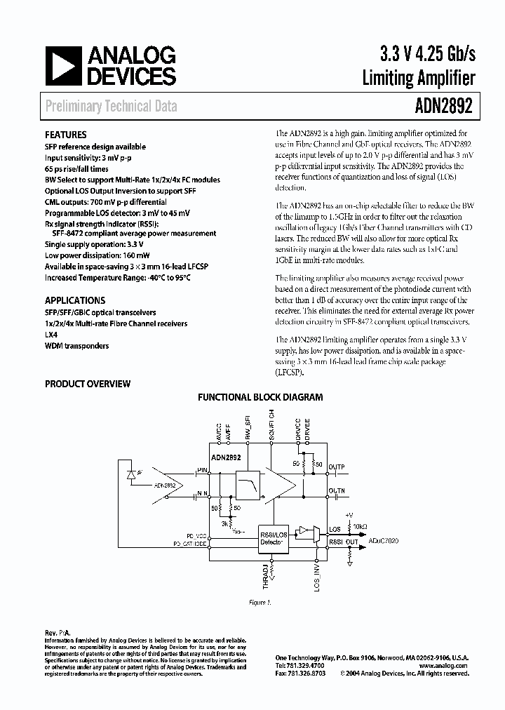 ADN2892ACPZ-RL_703143.PDF Datasheet