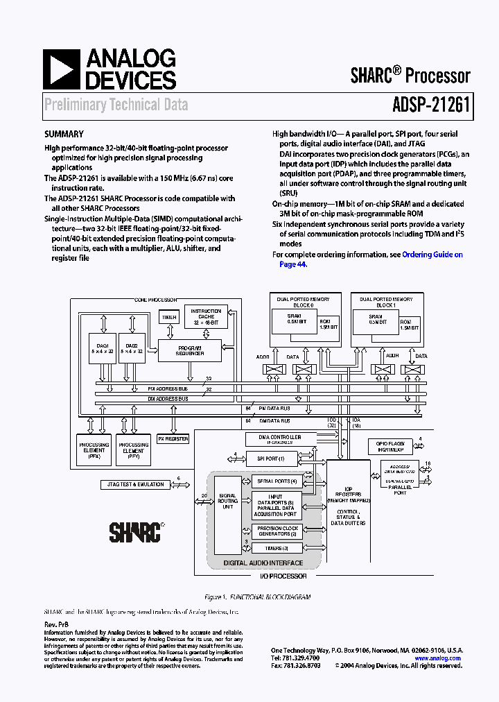 ADSP-21261_699037.PDF Datasheet
