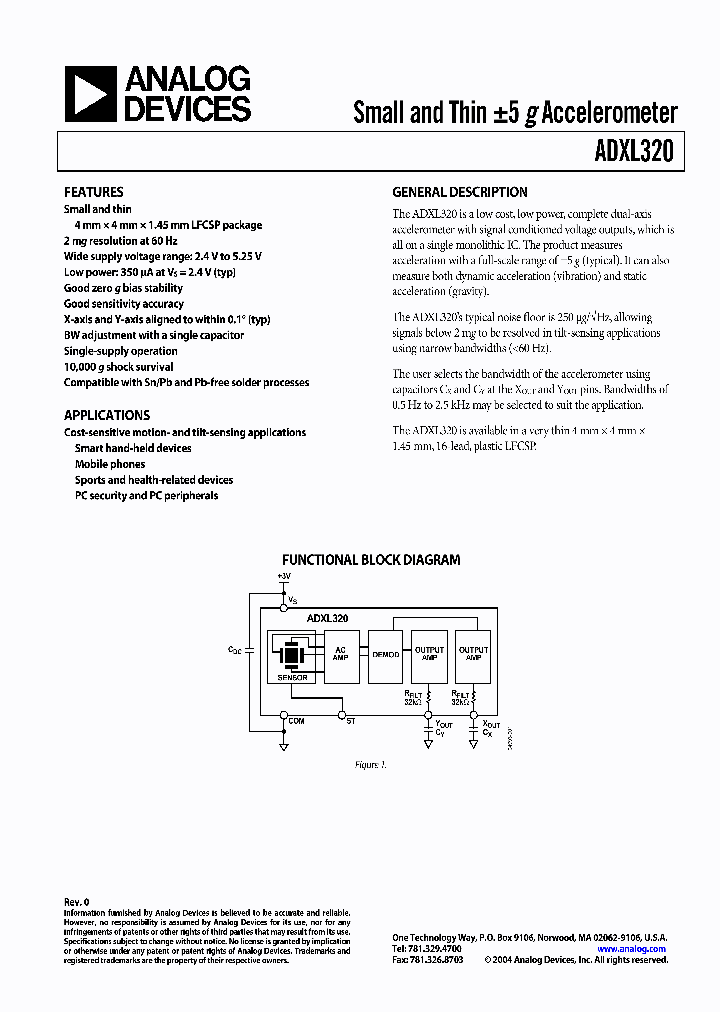 ADXL320JCP_765281.PDF Datasheet