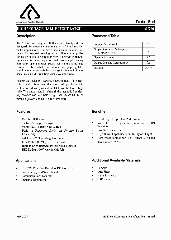 AH266Z4-BE1_748376.PDF Datasheet