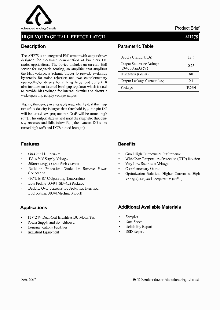 AH278Z4-AE1_584209.PDF Datasheet