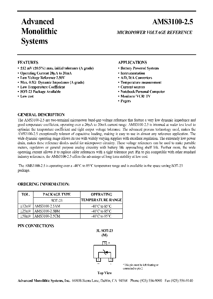 AMS3100C-25_641679.PDF Datasheet