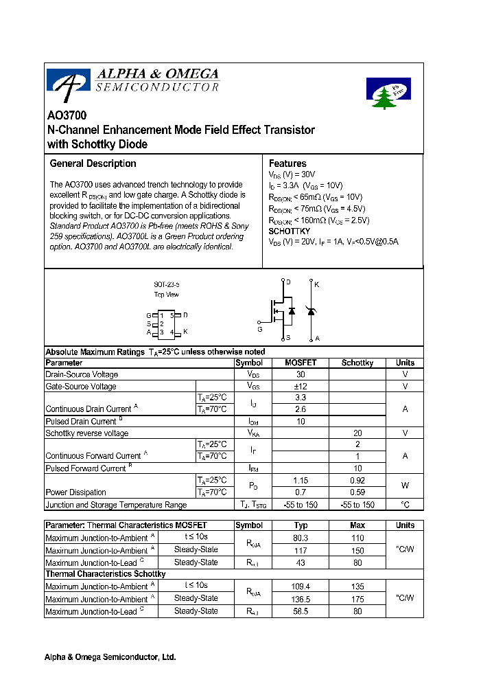 AO3700_650443.PDF Datasheet