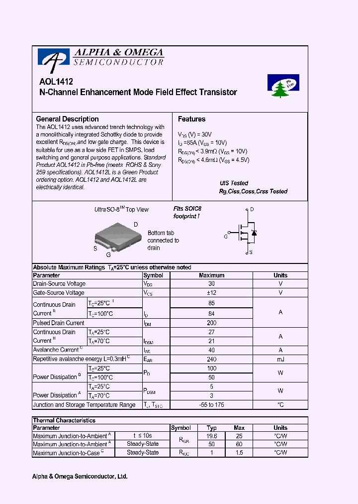 AOL1412_650533.PDF Datasheet