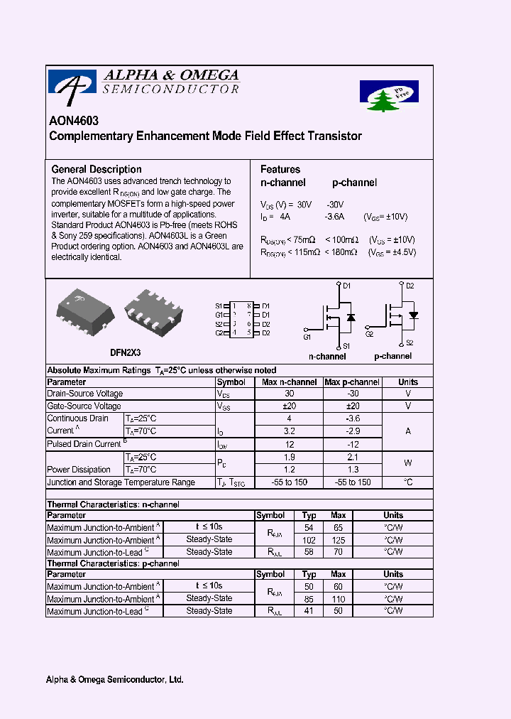 AON4603_650512.PDF Datasheet