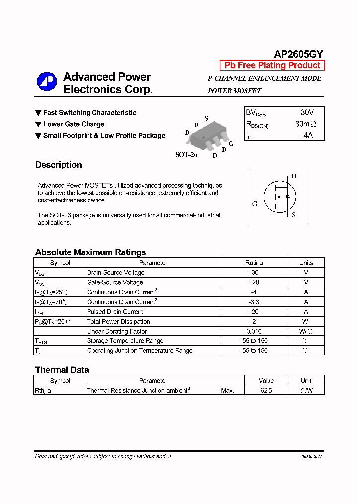 AP2605GY_579467.PDF Datasheet
