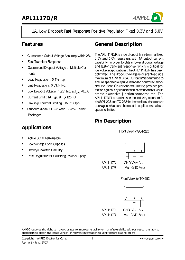 APL1117D-33UC-TU_644820.PDF Datasheet
