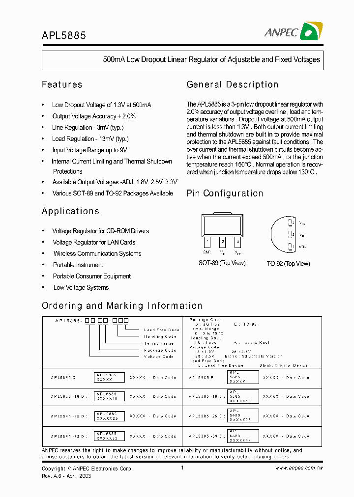 APL5885-DC-TUL_642847.PDF Datasheet
