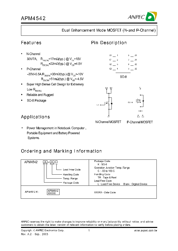 APM4542KC-TRL_640259.PDF Datasheet