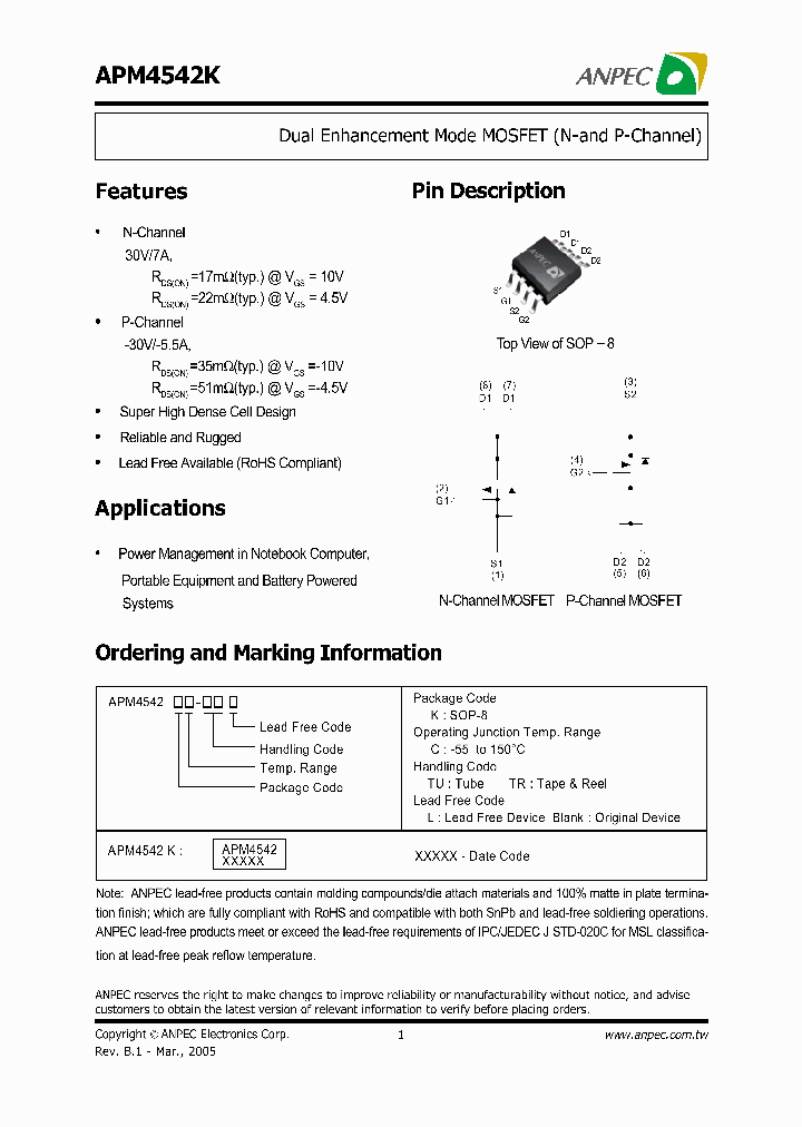 APM4542KC-TU_623566.PDF Datasheet