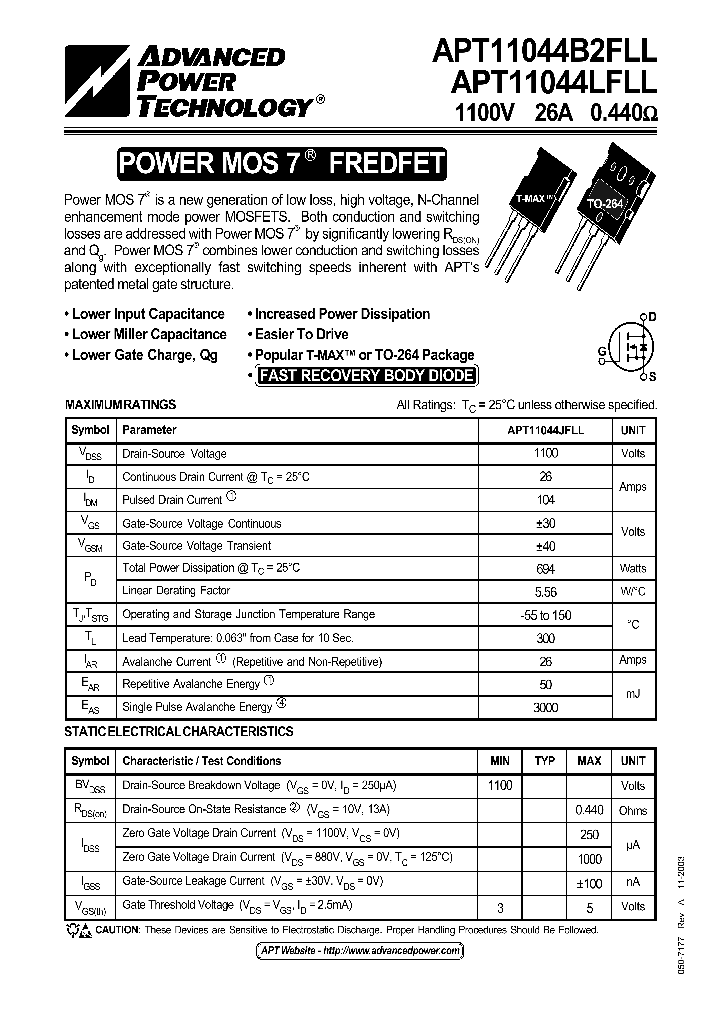 APT11044B2FLL_644207.PDF Datasheet