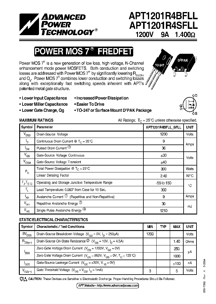 APT1201R4BFLL_644214.PDF Datasheet