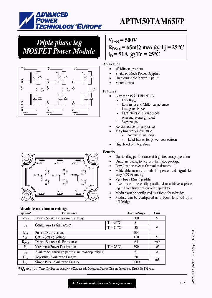 APTM50TAM65FP_648245.PDF Datasheet