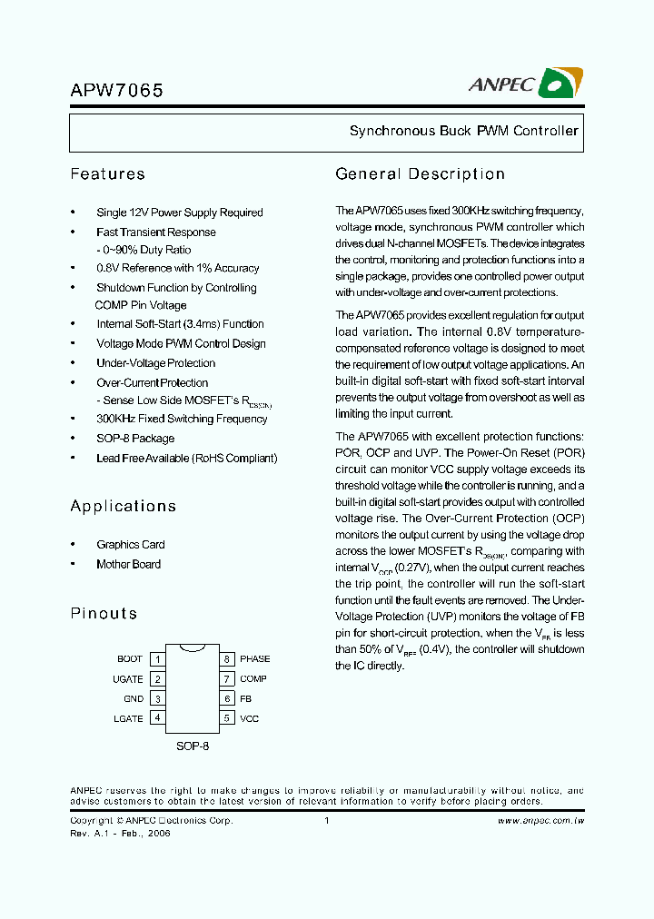 APW7065KE-TRL_639589.PDF Datasheet