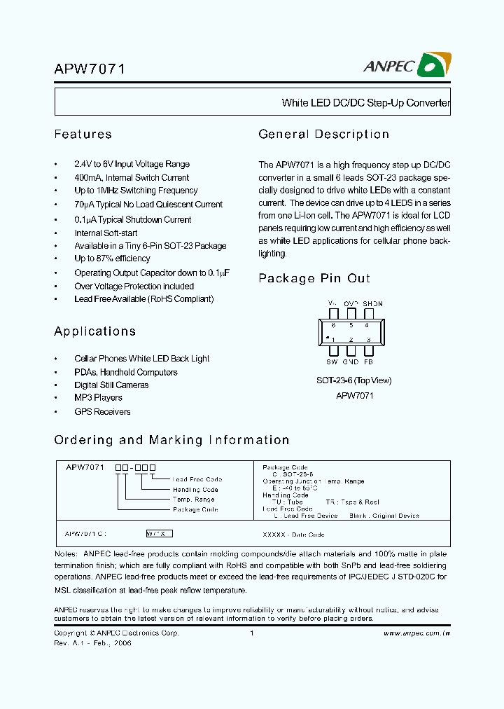 APW7071CE-TR_639504.PDF Datasheet