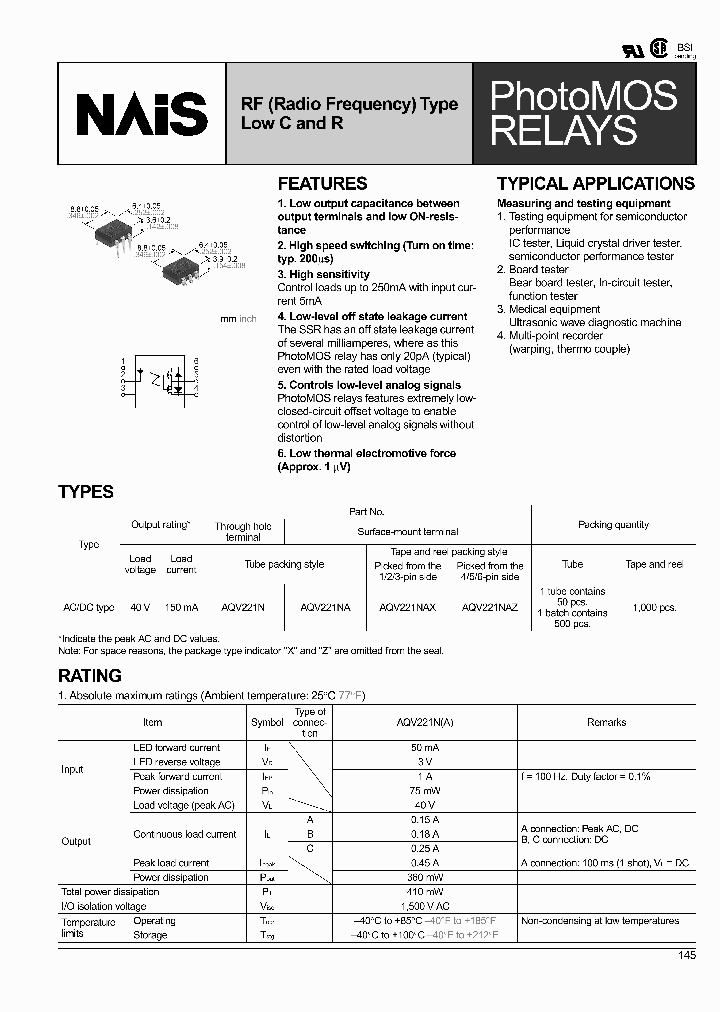 AQV221N_641940.PDF Datasheet